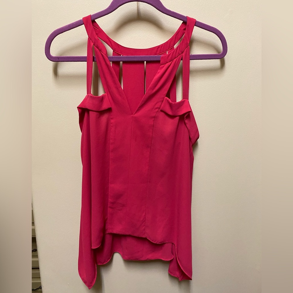 BCBG cutout blouse